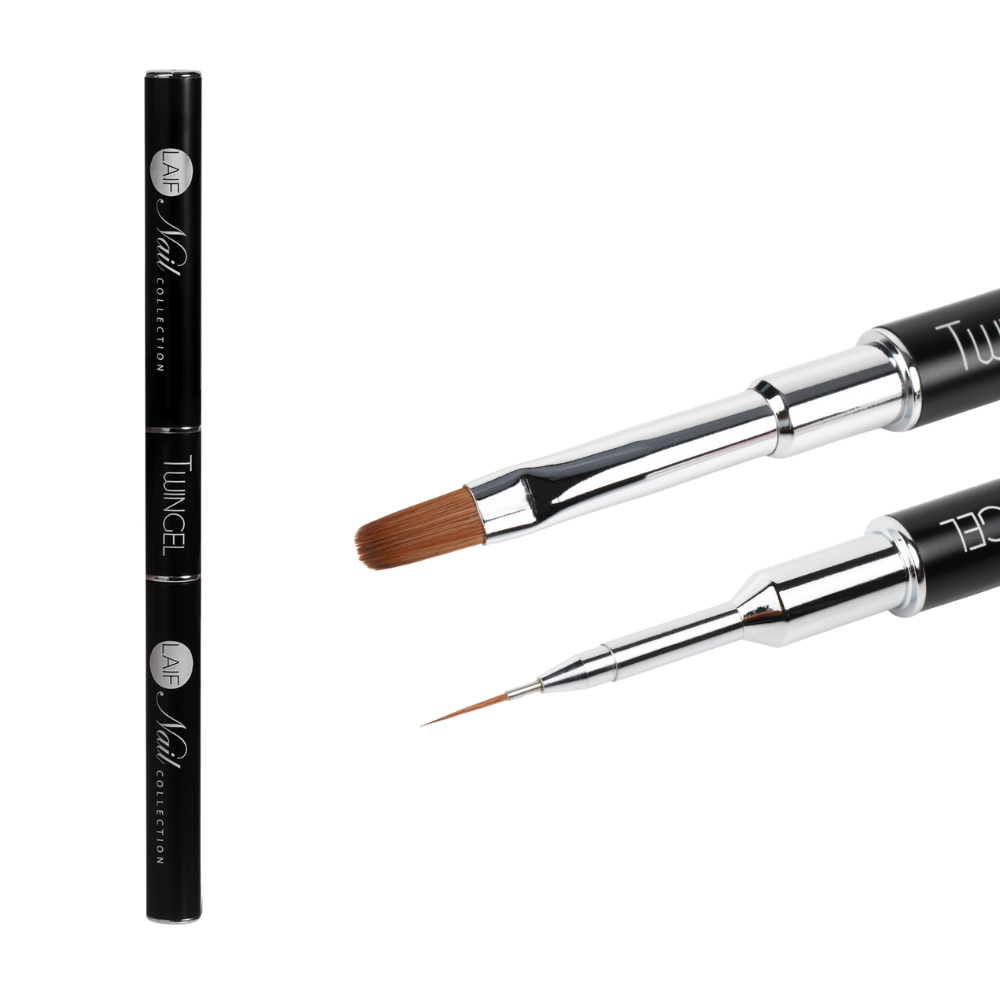 Pennello professionale Laif Twingel LP149 doppia punta per gel e soak off – setole Kolinsky