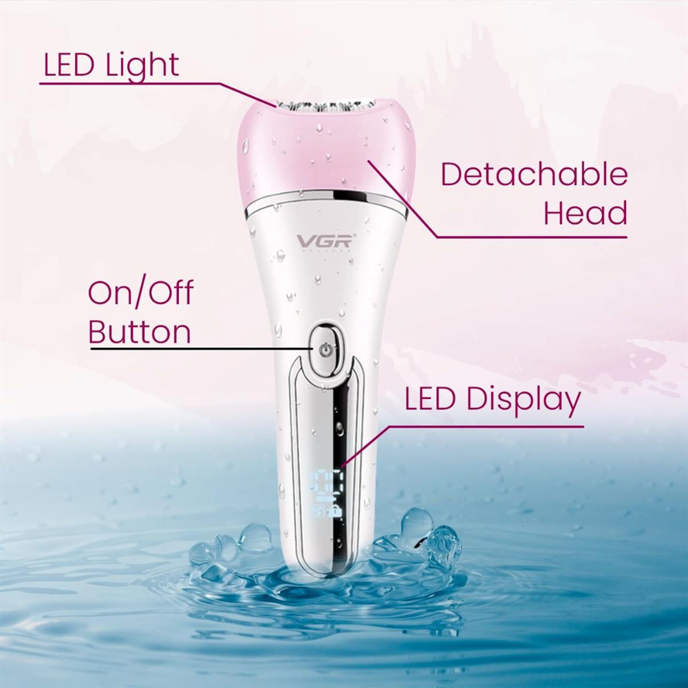 VGR V-733 Lady Care 6 in 1 – Epilatore Multifunzione Corpo, Viso e Bikini