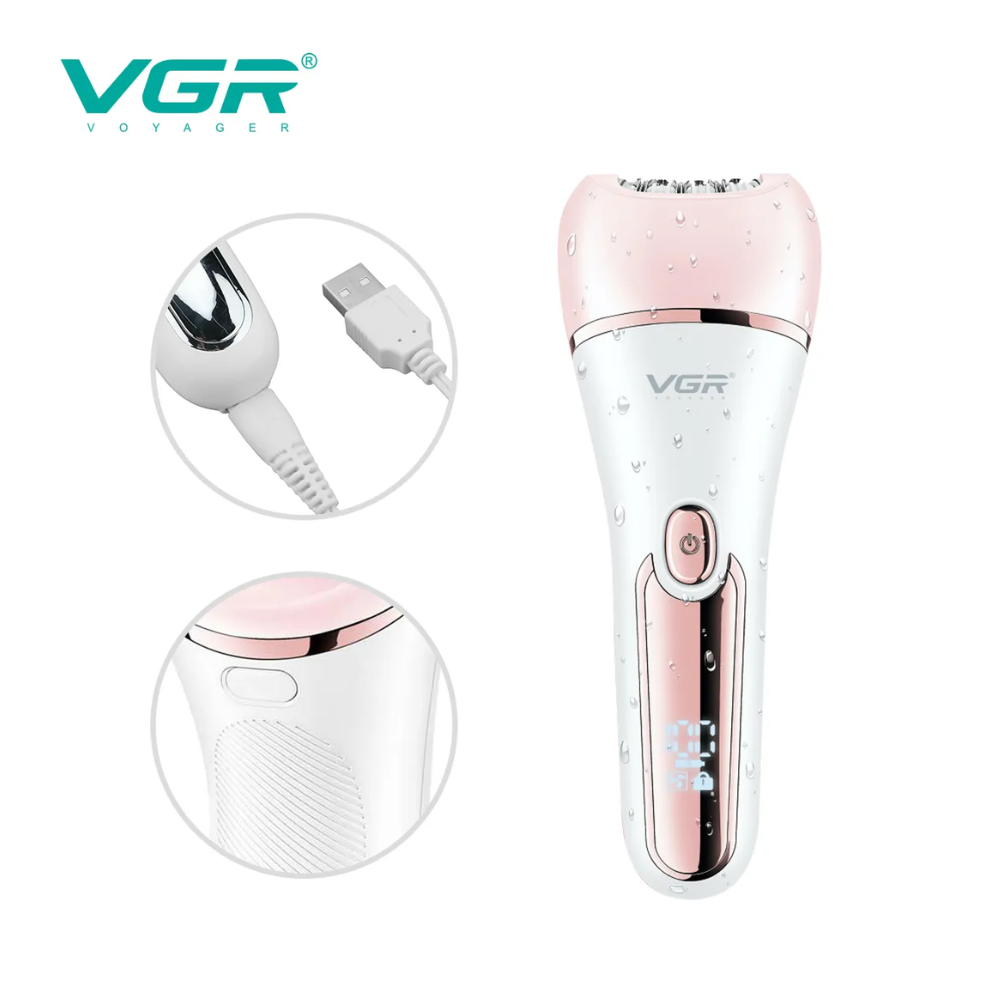 VGR V-733 Lady Care 6 in 1 – Epilatore Multifunzione Corpo, Viso e Bikini