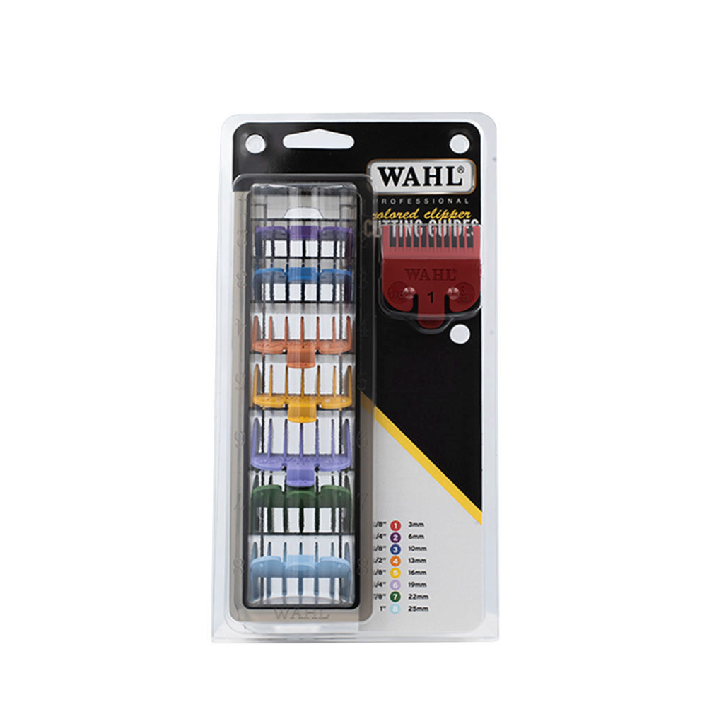 Wahl Set 8 Rialzi Nylon Colorati da 3 A 25 mm no balding