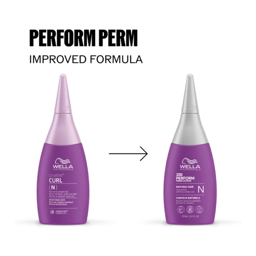 Wella Professionals Perform Perm Lotion N 75 ml – Permanente per Capelli Normali o Resistenti