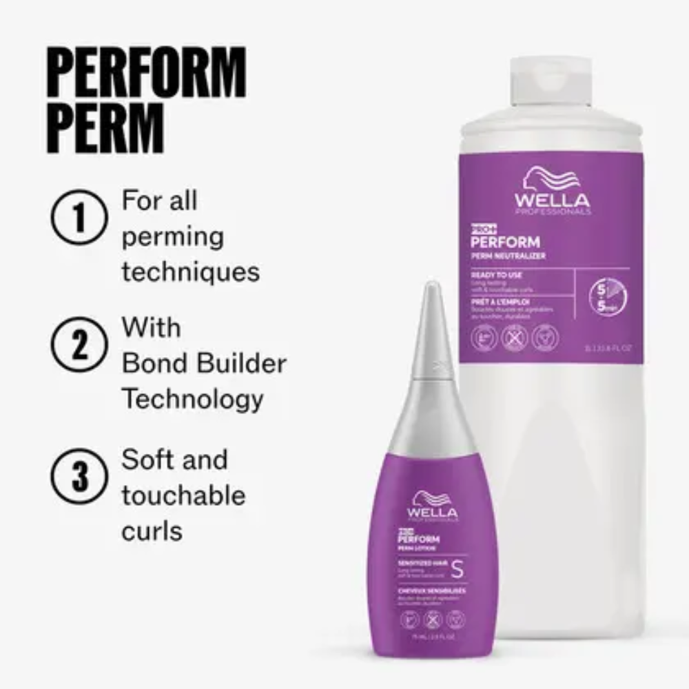 Wella Professionals Perform Perm Lotion N 75 ml – Permanente per Capelli Normali o Resistenti