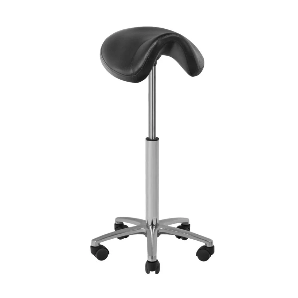 Xanitalia Sgabello Roller Pro Elite nero in Ecopelle