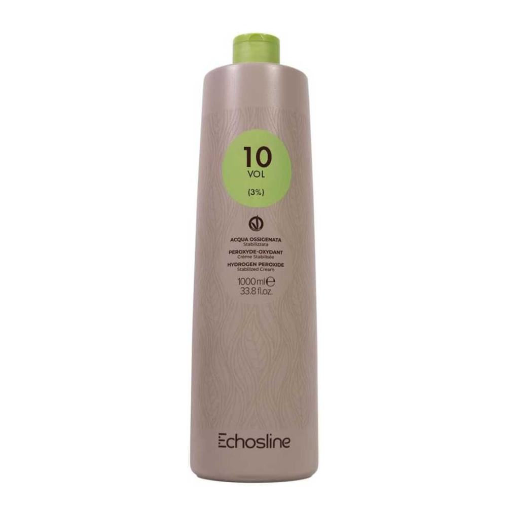 Echosline Echos Color Acqua Ossigenata Stabilizzata 10 Volumi 1000 ml – emulsione cremosa professionale per colorazioni