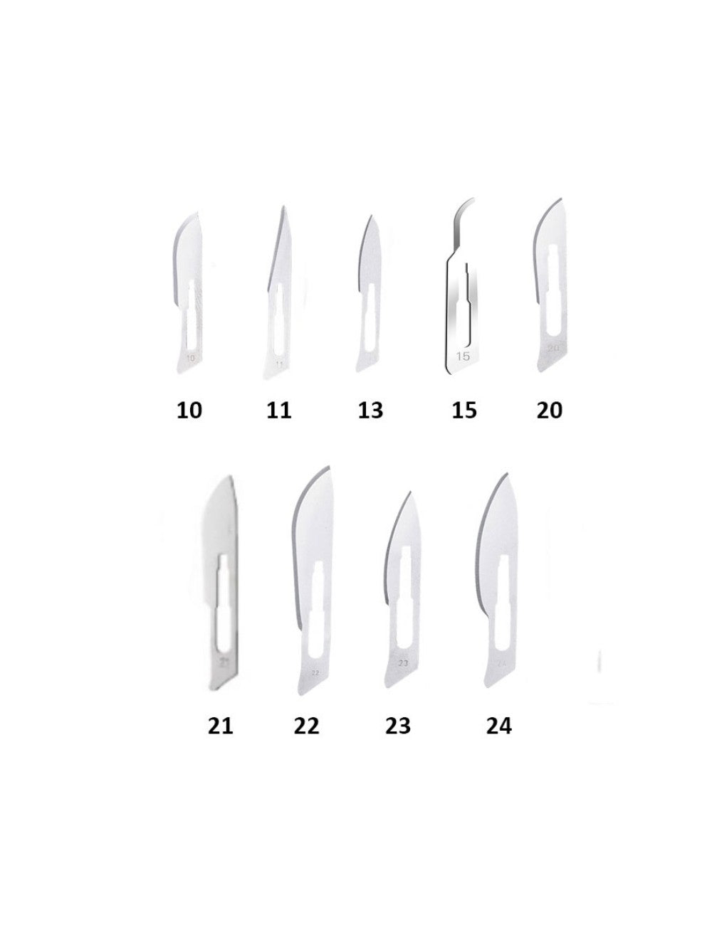 Supreme Lame per Bisturi Sterili Monouso Uso Estetico 100 Pezzi