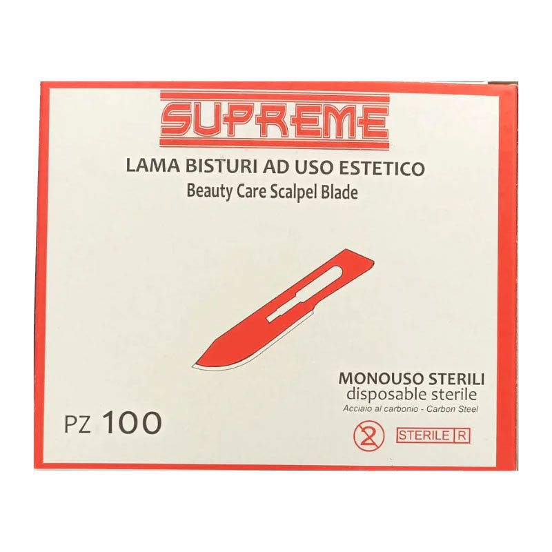 Supreme lame bisturi fig. 15 confezione 100 pz