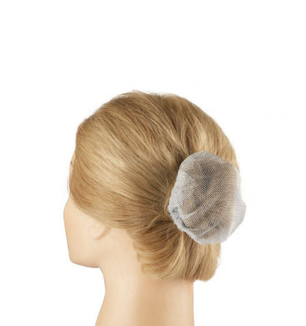 Labor chignon cover very fine silver mesh