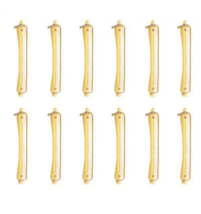 Labor permanente perforierte Lockenwickler gelb/rosa 12St