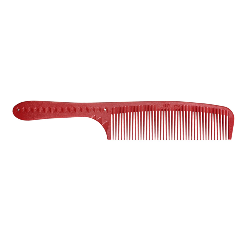 JRL Red Barbering Comb With Handle J201