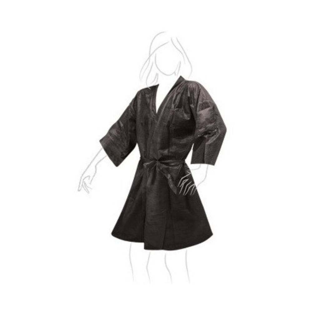 Ro.ial schwarzer TNT-Kimono, Packung mit 10 Stück