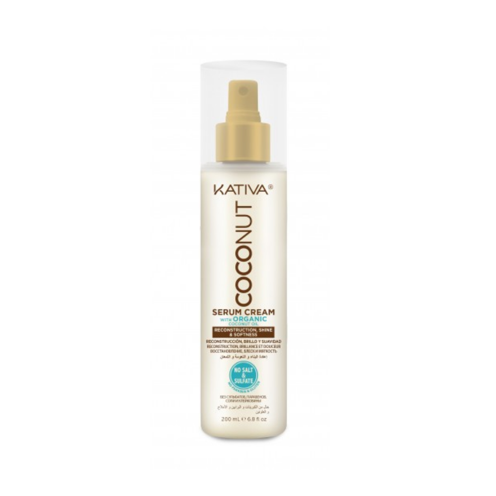 Kativa Coconut Siero crema per capelli Recostruction & Shine