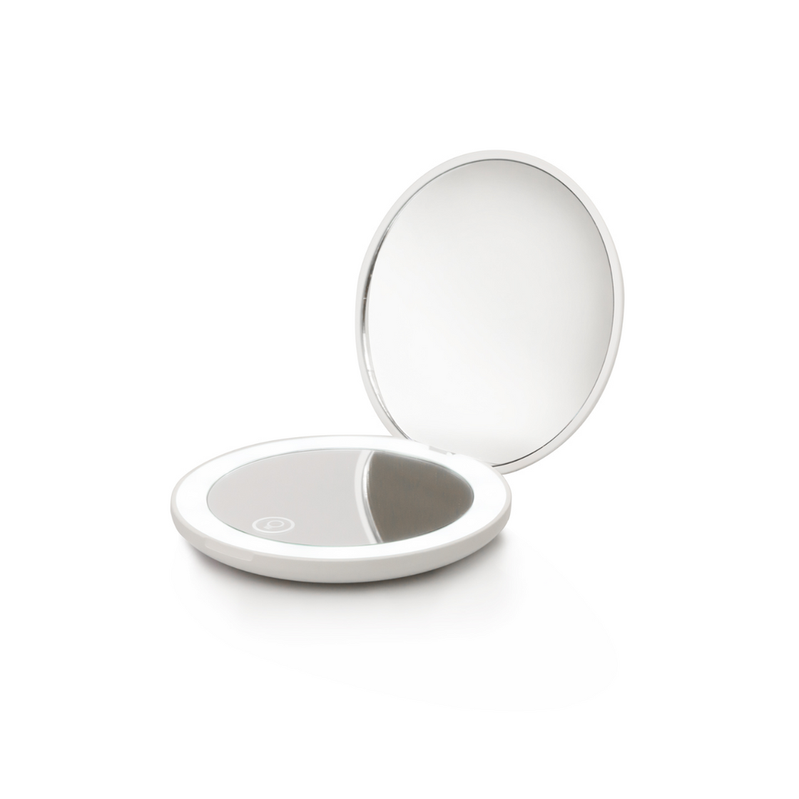 Labor portable white mirror with LED 