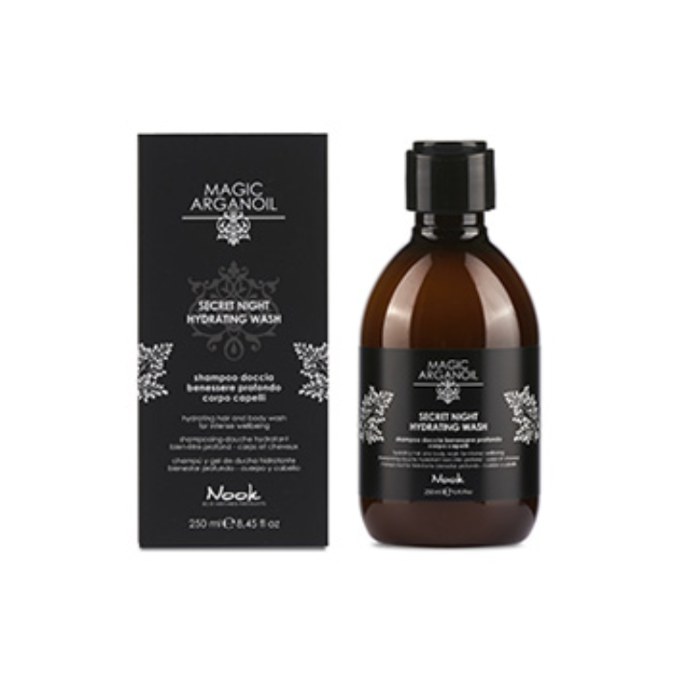 Nook Magic Argan oil secret night shampoo shower 250ml