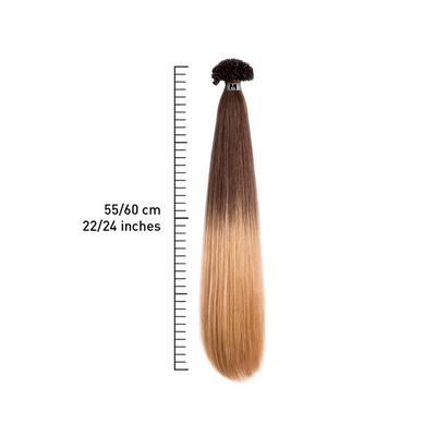 She extension con cheratina effetto Shatush naturali lisce 55/60cm HEX8007D