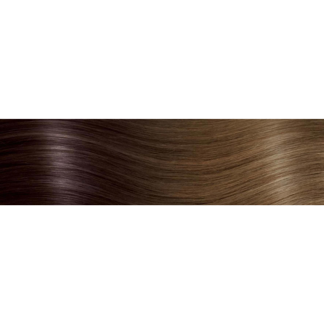 She extensions with natural smooth Shatush effect keratin 55/60cm HEX8007D